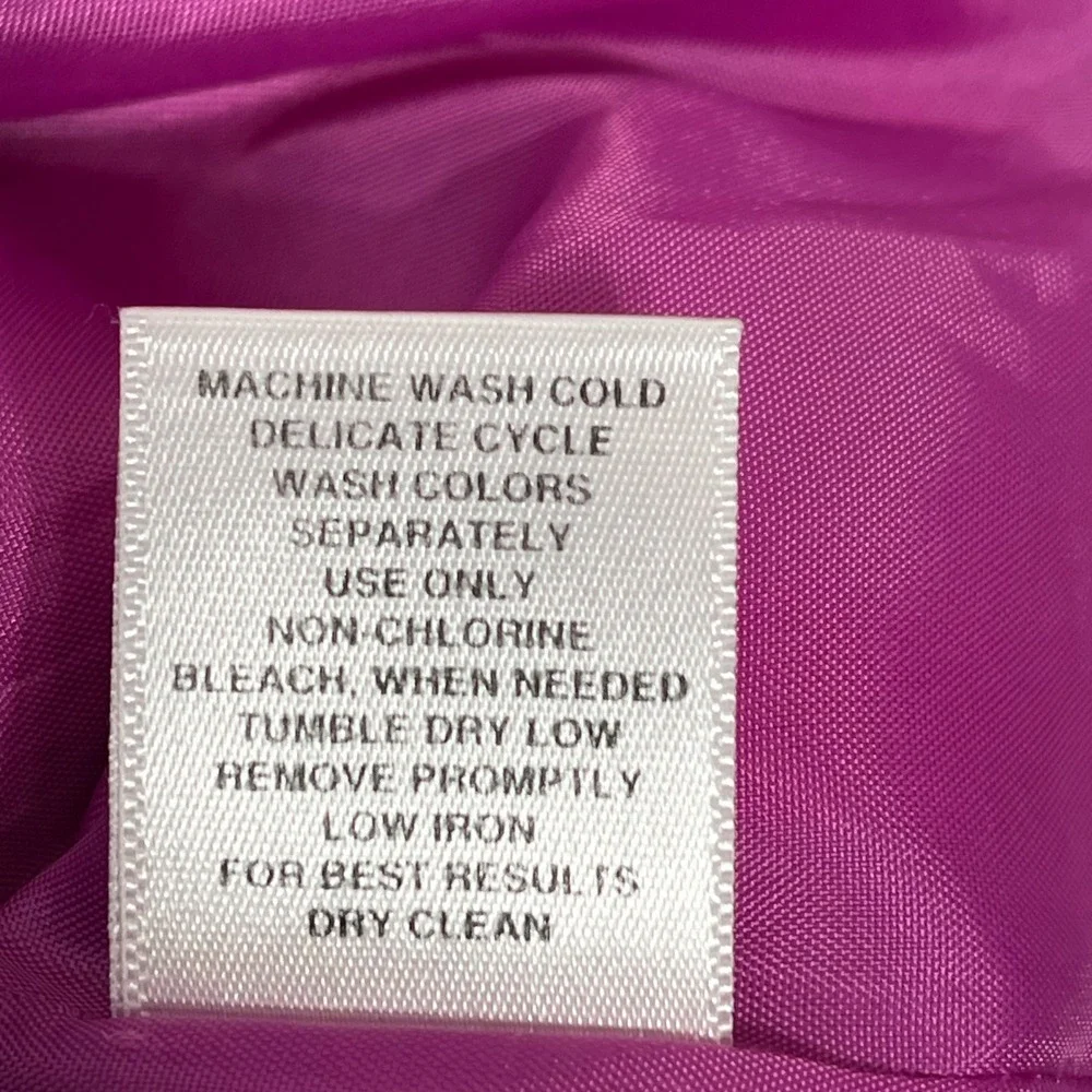 Emily Womens Magenta Pink Skirt Suit Set Rhinestone Buttons Plus‎ Size 18W